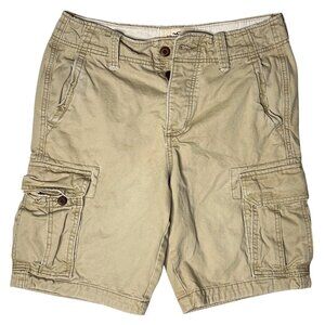 Hollister Mens Beige Cargo Shorts Size 31